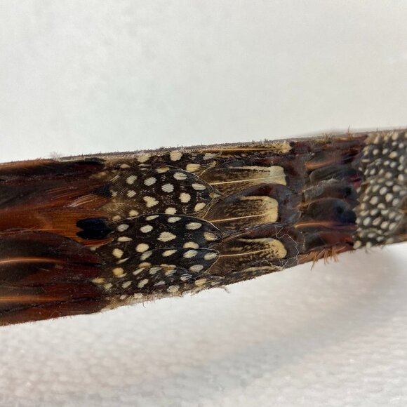Vintage Art Belt  Real Genuine Peacock Pheasant main image 7